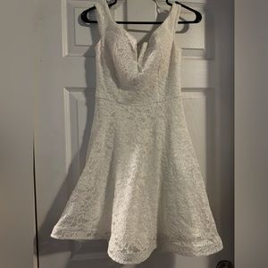 White off the shoulder dress